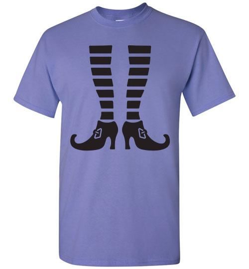 Witch Legs Halloween Fall Tee Shirt Top T-Shirt Costume