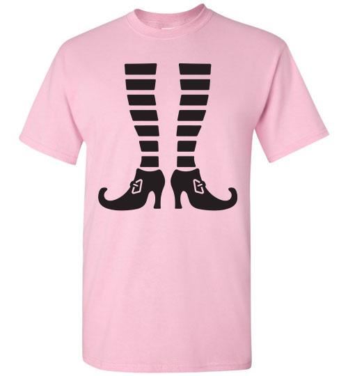 Witch Legs Halloween Fall Tee Shirt Top T-Shirt Costume