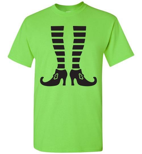 Witch Legs Halloween Fall Tee Shirt Top T-Shirt Costume