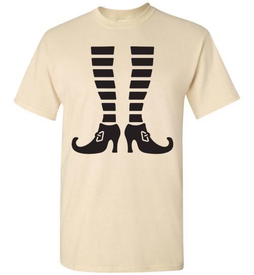 Witch Legs Halloween Fall Tee Shirt Top T-Shirt Costume