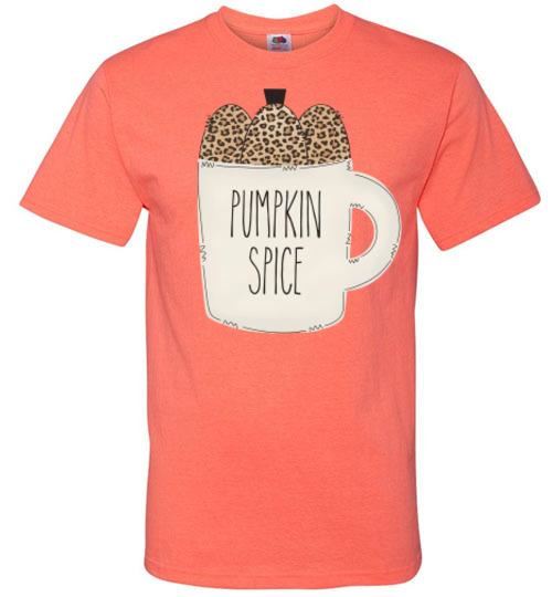Pumpkin Spice Fall Tee Shirt Top T-Shirt Small - 6X