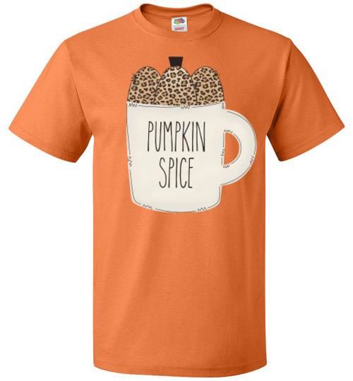 Pumpkin Spice Fall Tee Shirt Top T-Shirt Small - 6X