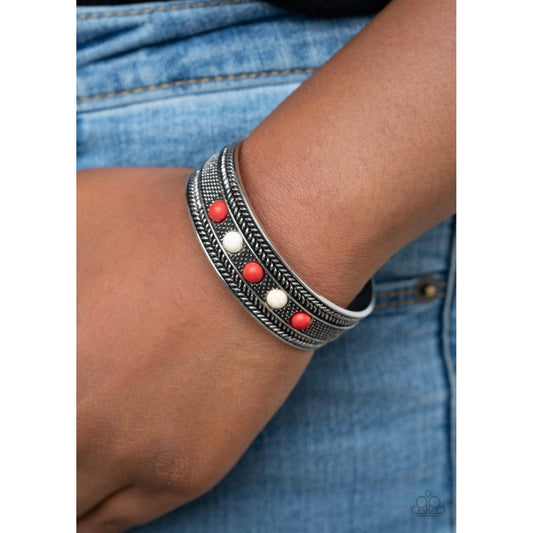 Quarry Quake Red Cuff Bracelet