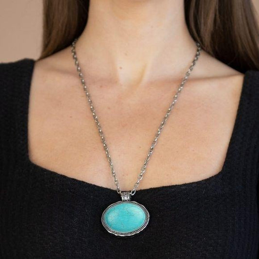 Sedimentary Colors – Blue Necklace Earring Set