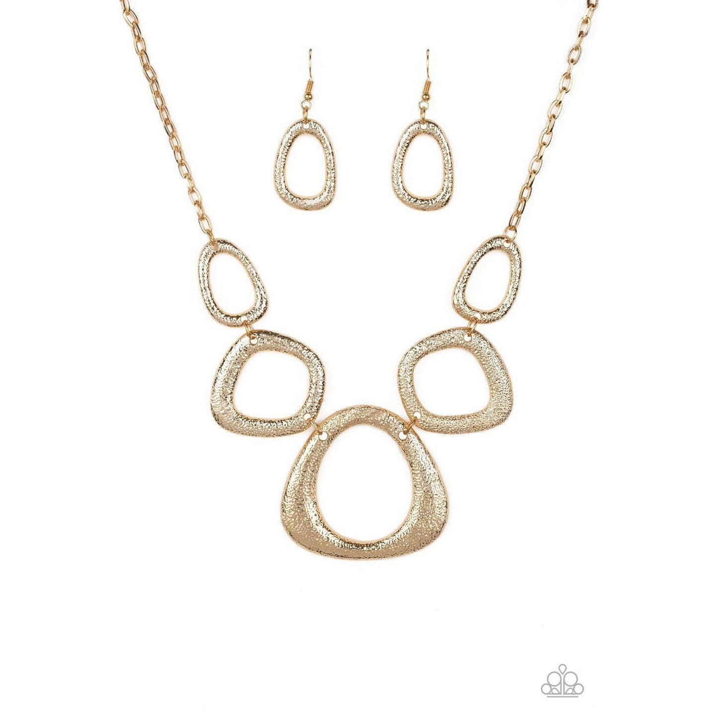 Backstreet Bandit Gold Necklace Earring Set 1516