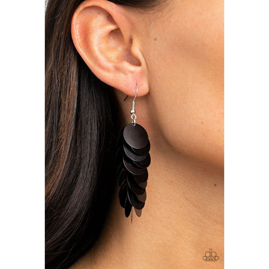 Now You SEQUIN It – Black Earrings