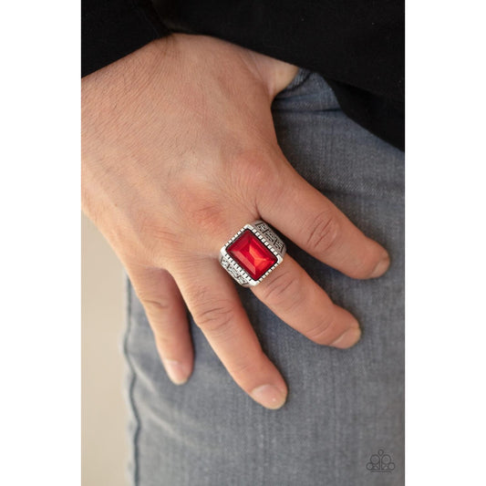 Winning Attitude - Red Unisex Mens Women Urban Ring