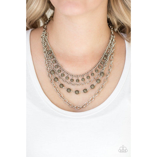 Ground Forces - Green Necklace 827