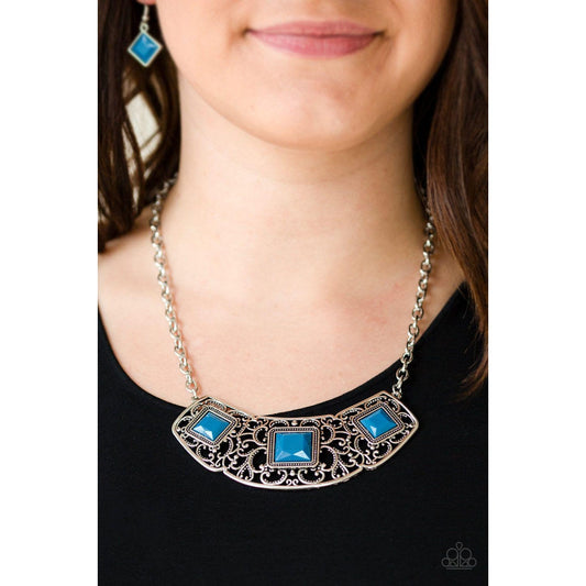 Feeling Inde-PENDANT - Blue Necklace 713