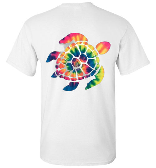 Tie Dye Turtle Tee Shirt Top T-Shirt