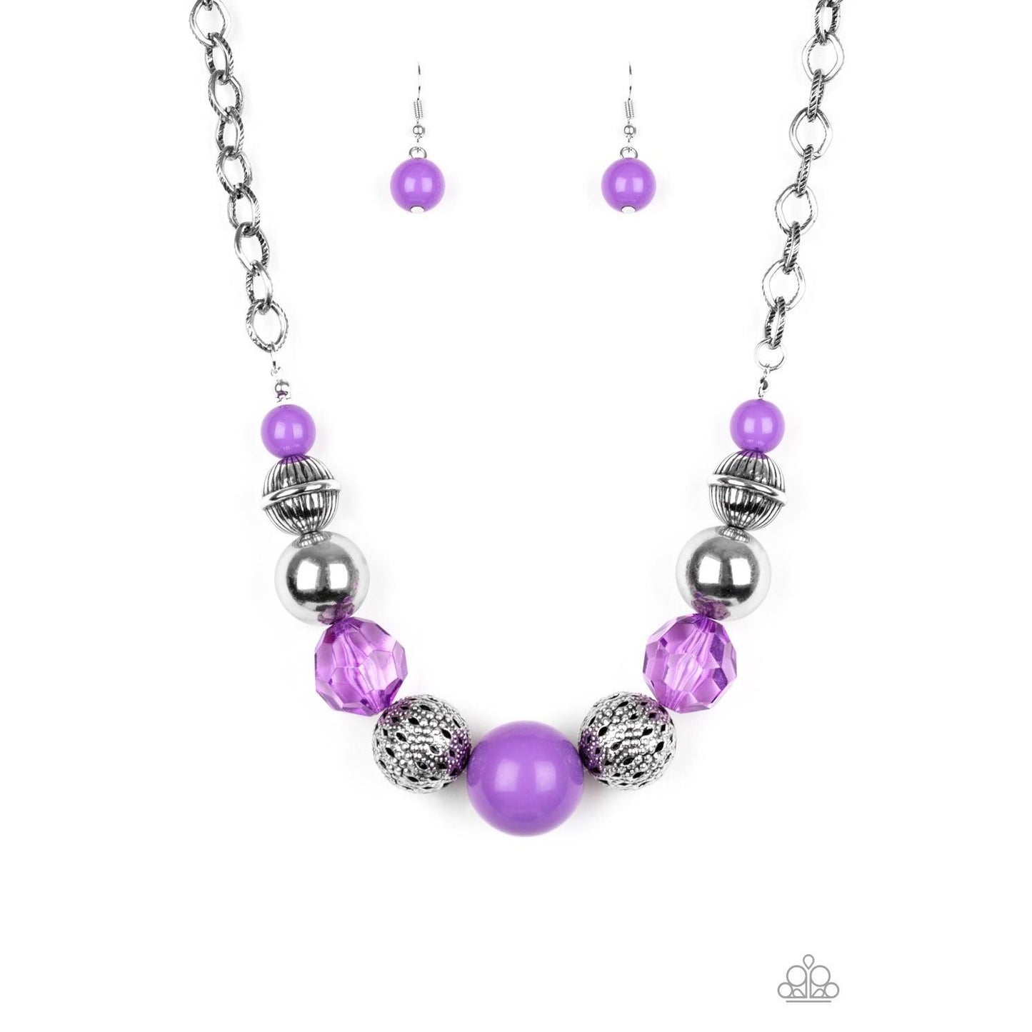 Sugar, Sugar - Purple Necklace Earrings 2045