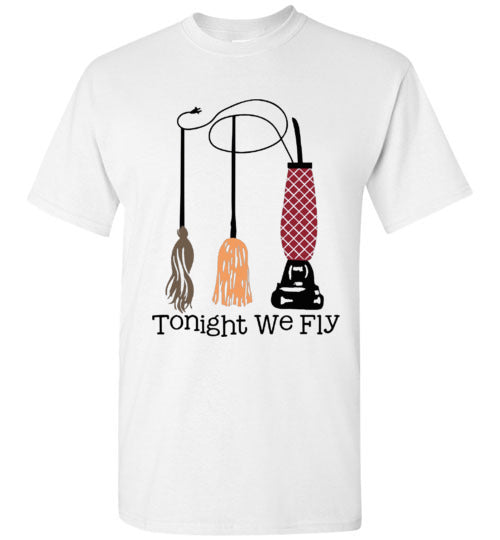 Tonight We Fly Witch Fall Halloween Tee Shirt Top