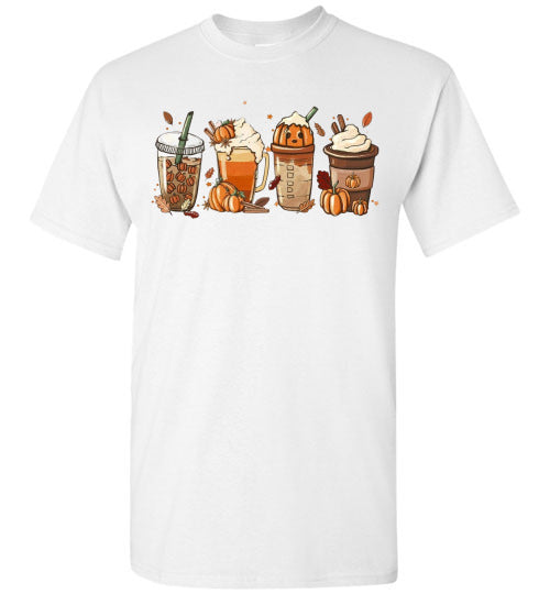 Pumpkin Spice Drink Fall Autumn Graphic Tee Shirt Top