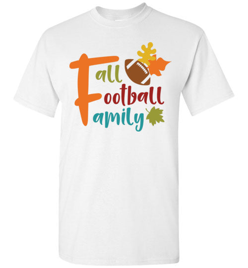 Fall Football Family Autumn Graphic Tee Shirt Top