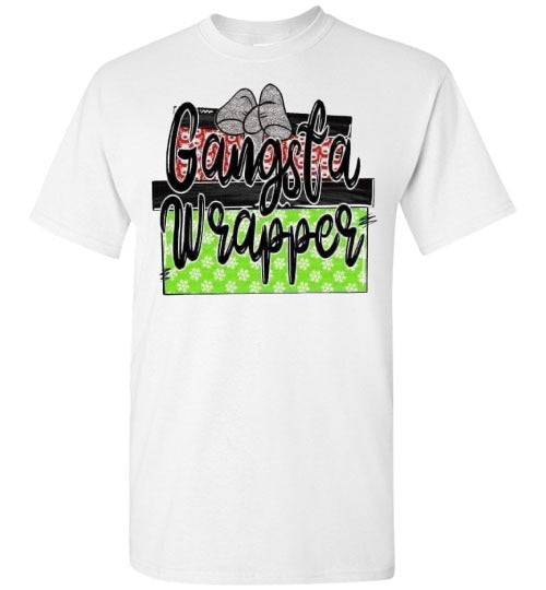Gangsta Wrapper Funny Christmas Tee Shirt Top T-Shirt