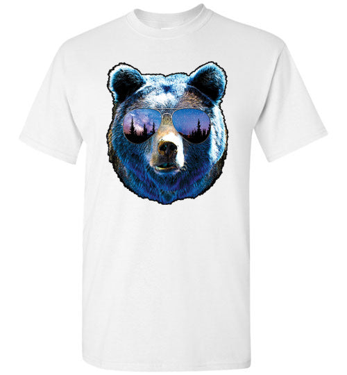 Cool Bear Mountains Graphic Tee Shirt Top