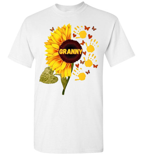 Granny Sunflower Graphic Tee Shirt Top