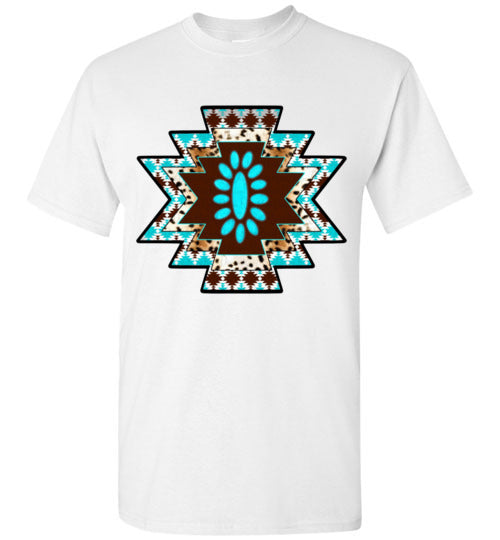 Southwestern Aztec Tee Shirt Graphic Top T-shirt