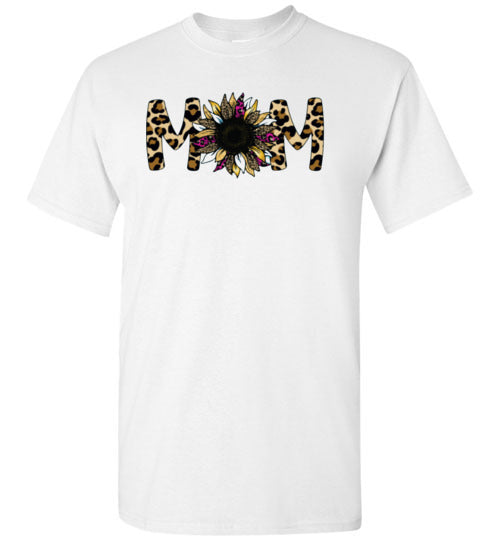 Mom Mother Leopard Tee Shirt Top T-shirt