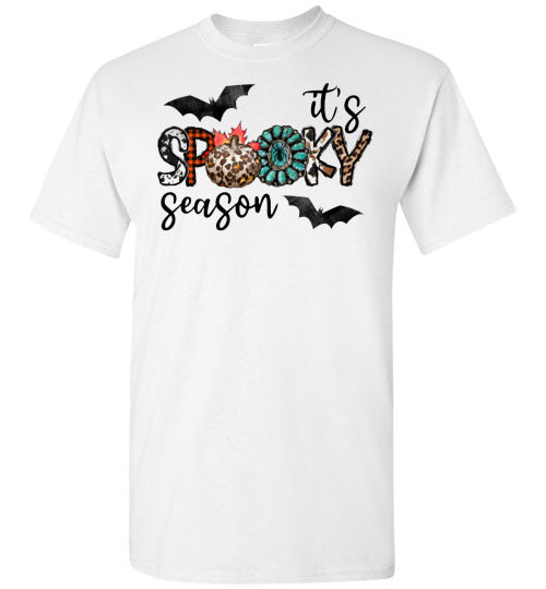 It's Spooky Season Halloween Bat Tee Shirt Top T-Shirt