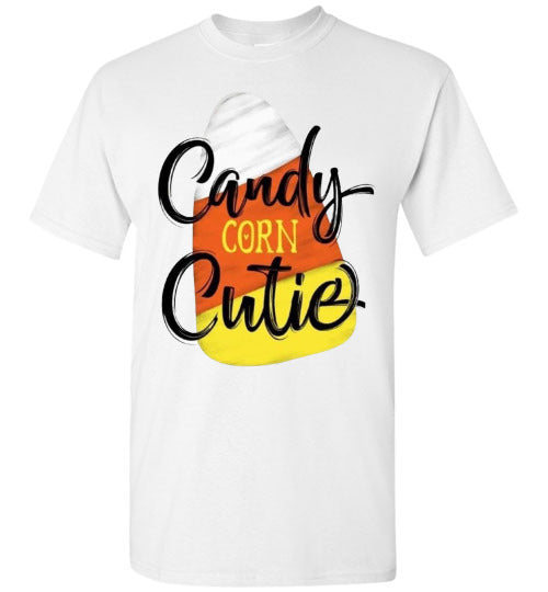 Candy Corn Cutie Fall Halloween Tee Shirt Top T-Shirt