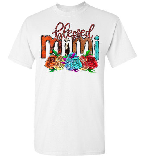 Blessed Mimi Grandmother Grandma Tee Shirt Top T-Shirt