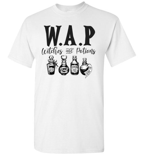 W.A.P. Witches and Potions Halloween Tee Shirt Top T-Shirt WAP