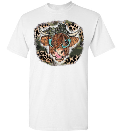 Country Cow Farm Tee Shirt Top T-Shirt