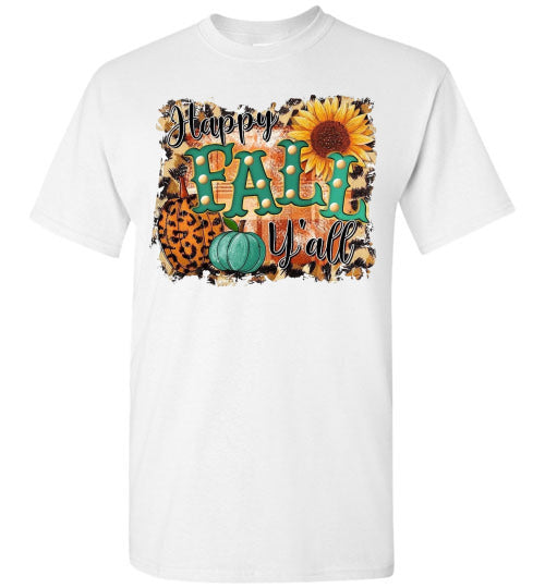 Happy Fall Y'all Graphic Tee Shirt Top