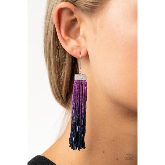Dual Immersion - Purple Earrings 1536