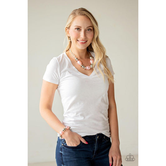 Welcome To The Big Leagues – Pink Necklace