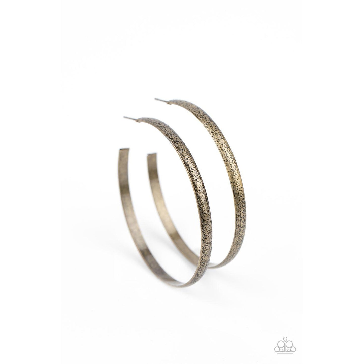 Rustic Radius - Brass Earrings 831