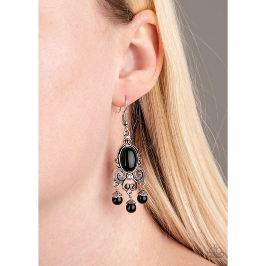 I Better Get GLOWING - Black Earrings 773