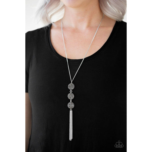 Triple Shimmer – Silver Necklace