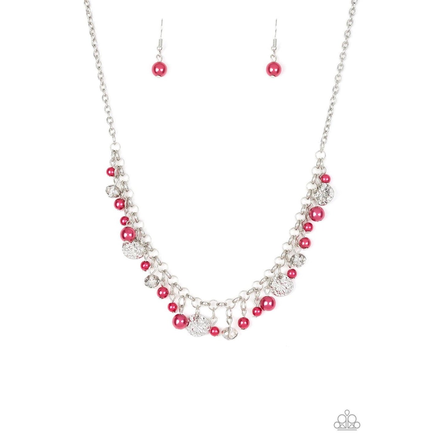 Coastal Cache – Red Necklace 1541