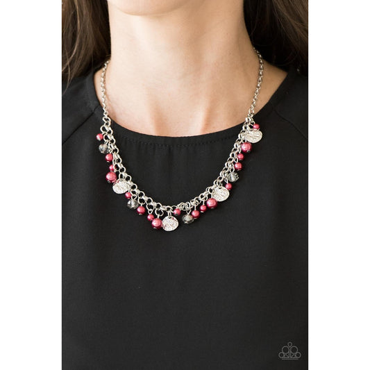 Coastal Cache – Red Necklace 1541