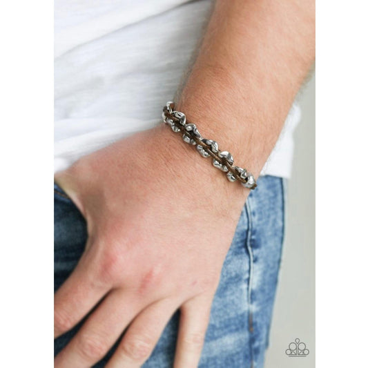 Ride The Rails - Brown Urban Bracelet