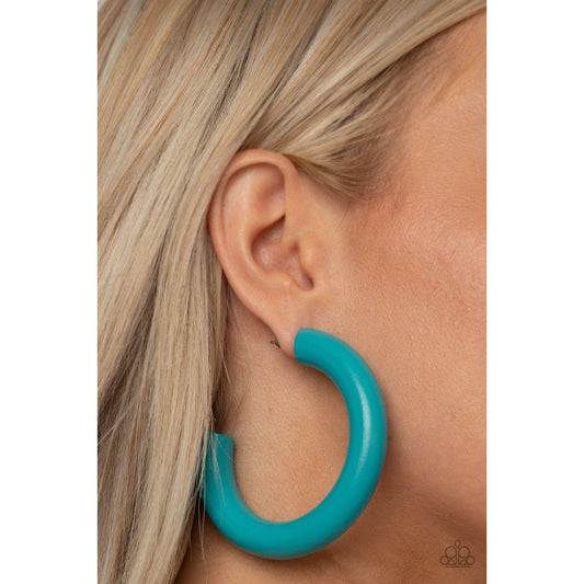 I WOOD Walk 500 Miles - Blue Earrings 819