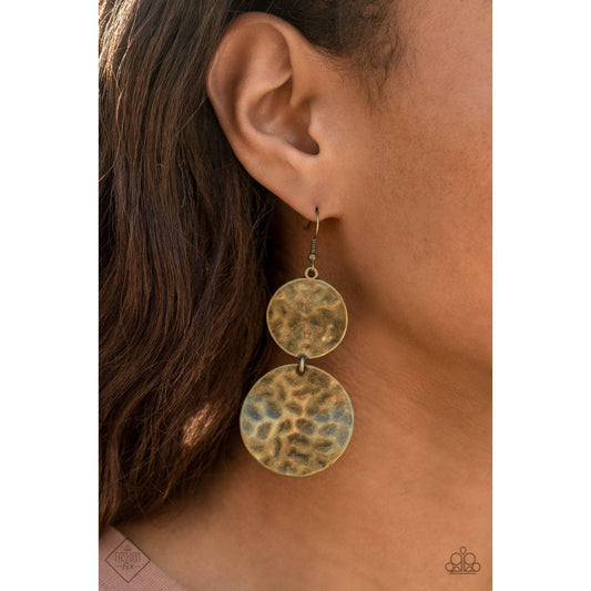 HARDWARE-Headed - Brass Earrings Fashion FIx 720