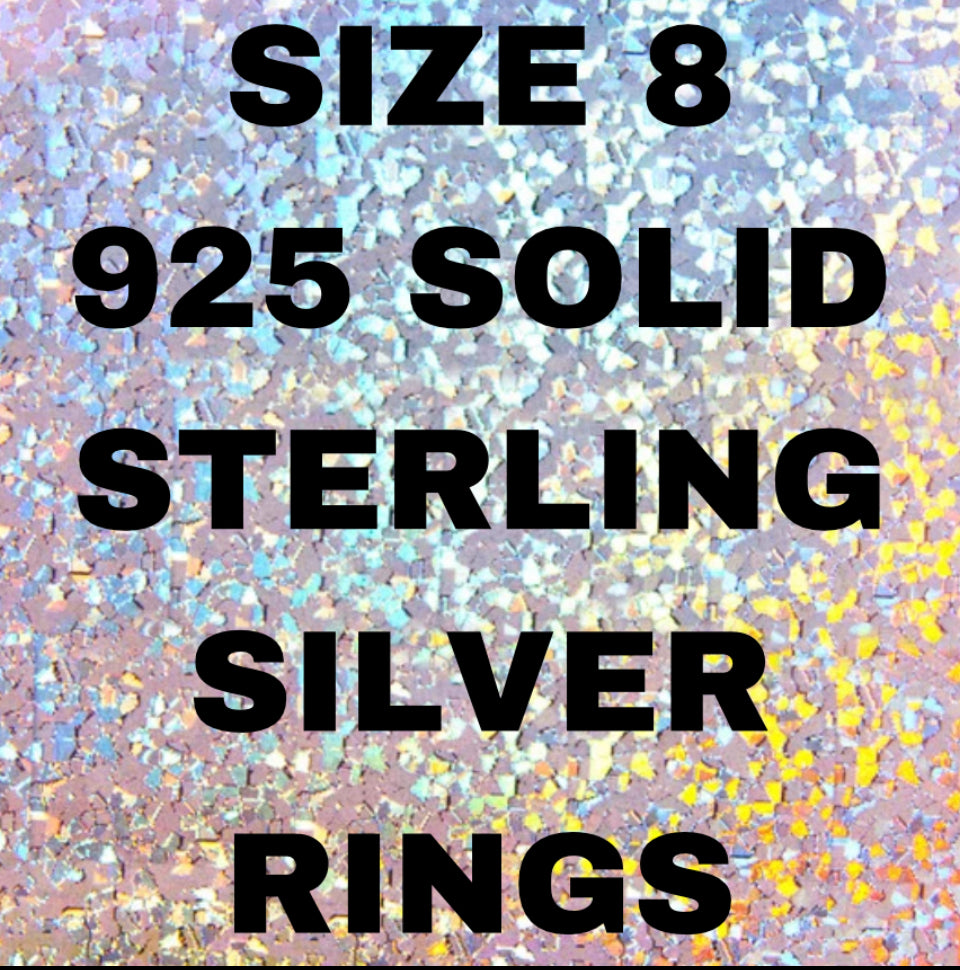 Size 8 .925 Rings