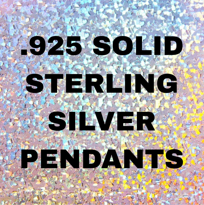 .925 Solid Sterling Silver Pendants