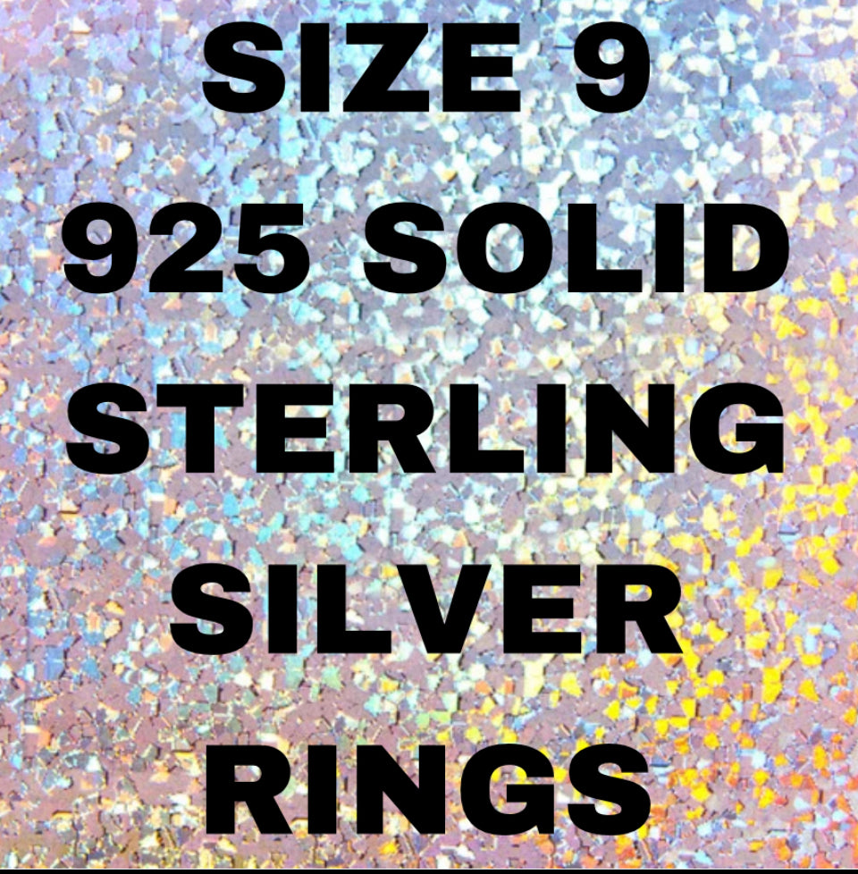 Size 9 .925 Rings