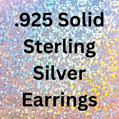 .925 Solid Sterling Silver Earrings