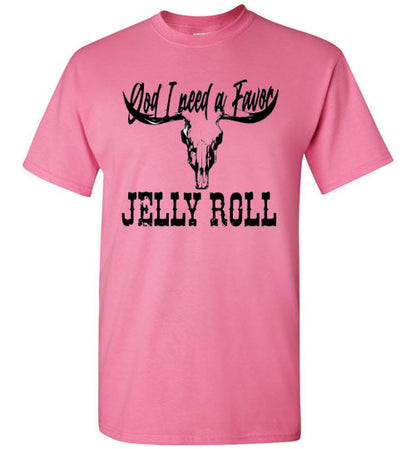 Jelly Roll God I Need A Favor Country Music Graphic Tee Shirt Top