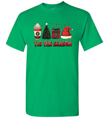 Tis The Season Christmas Holiday Tee Shirt Top T-Shirt