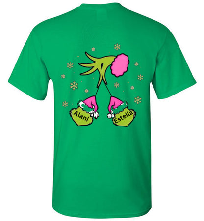 Grandma With Grandkids Name Tee Shirt Top T-Shirt