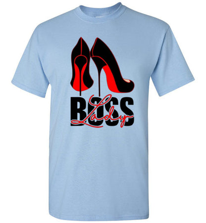 Boss Lady Stiletto High Heel Shoes Tee Shirt Top