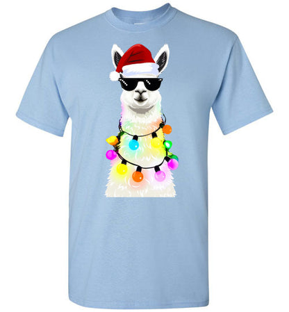 Llama Christmas Holiday Tee Shirt Top T-Shirt