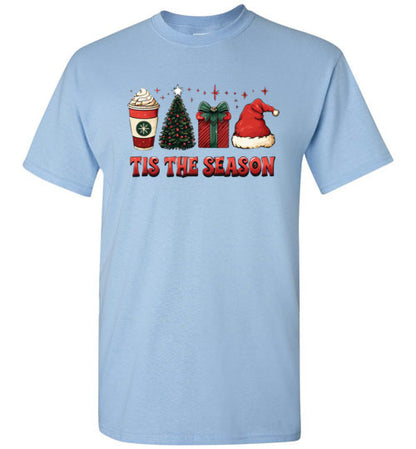 Tis The Season Christmas Holiday Tee Shirt Top T-Shirt