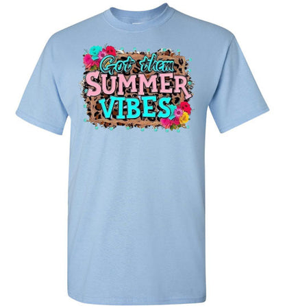 Got Them Summer Vibes Graphic Tee Shirt Top T-Shirt